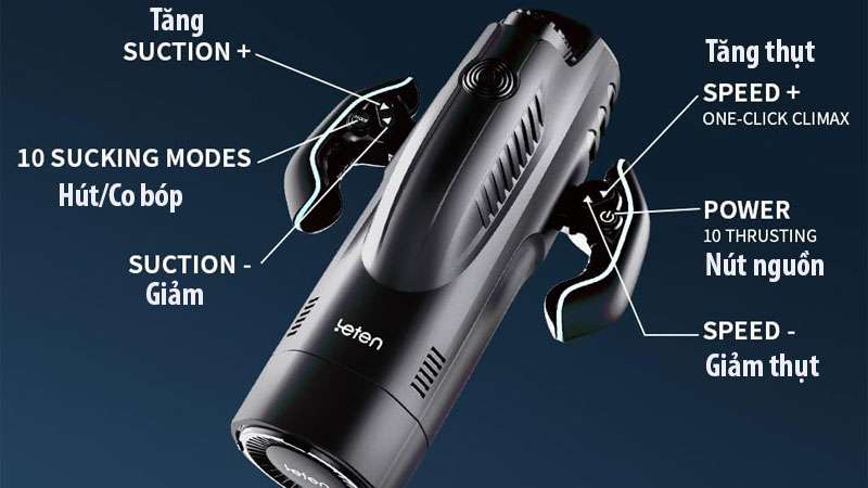 Nút điều khiển máy thủ dâm cầm tay leten bermuda